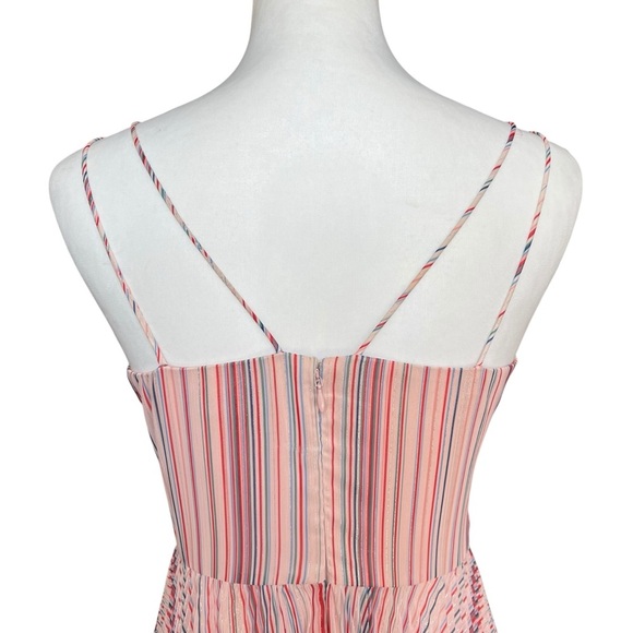 Parker Dress Size 4 Pink Pleated Beatrix Maxi Gown Twist-Front Party Sweetheart - Picture 8 of 11